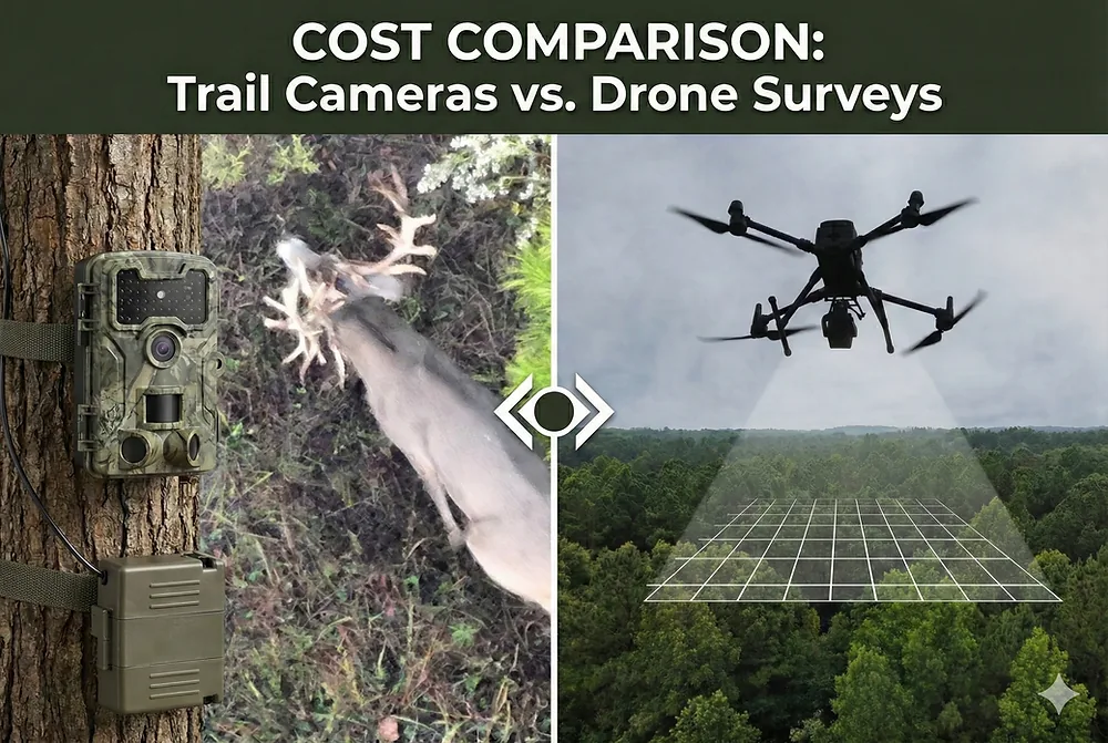Drone vs trail camera cost post